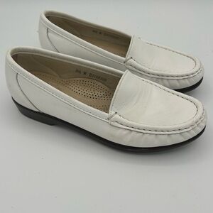 White Leather Slip-On Loafer